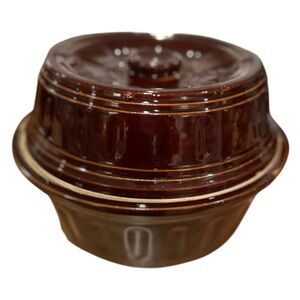 Antique Brown Glazed Stoneware Pottery